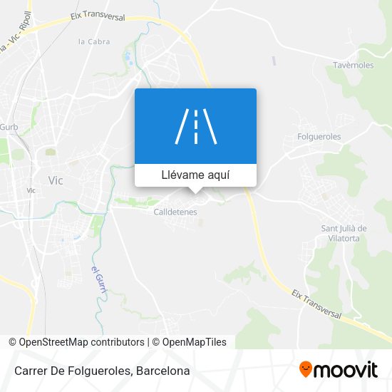 Mapa Carrer De Folgueroles