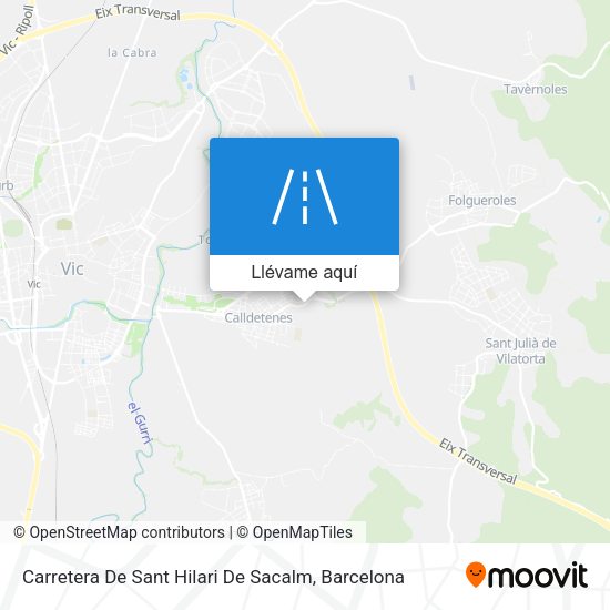 Mapa Carretera De Sant Hilari De Sacalm