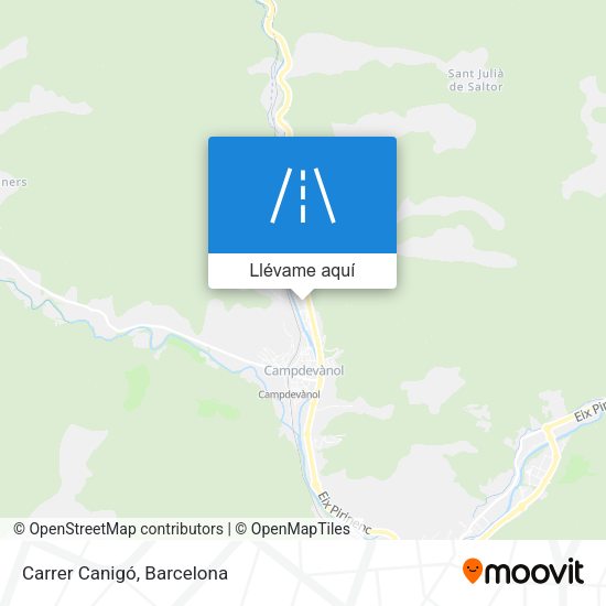 Mapa Carrer Canigó
