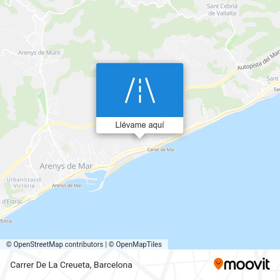 Mapa Carrer De La Creueta