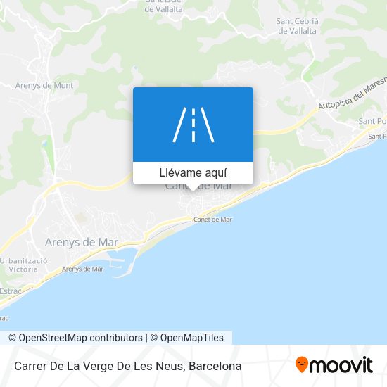 Mapa Carrer De La Verge De Les Neus