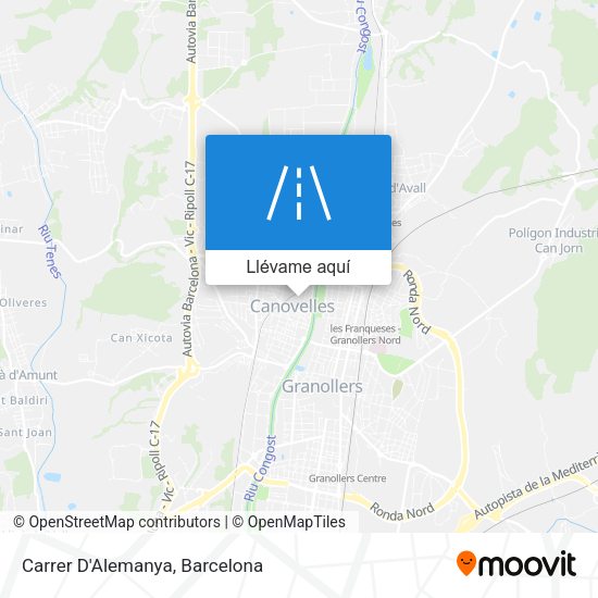Mapa Carrer D'Alemanya
