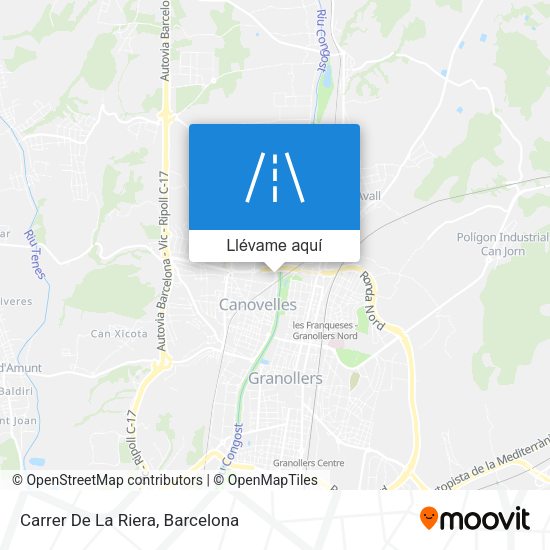 Mapa Carrer De La Riera