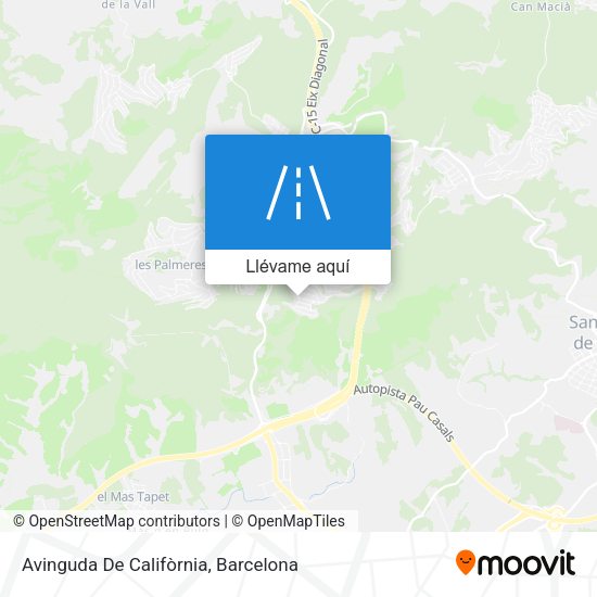Mapa Avinguda De Califòrnia