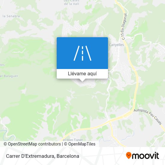 Mapa Carrer D'Extremadura
