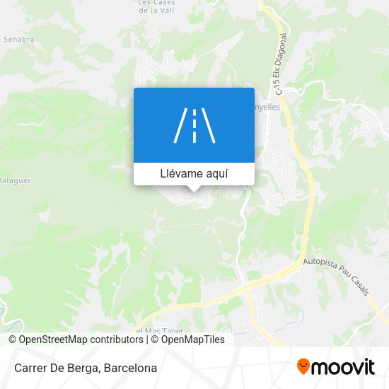 Mapa Carrer De Berga