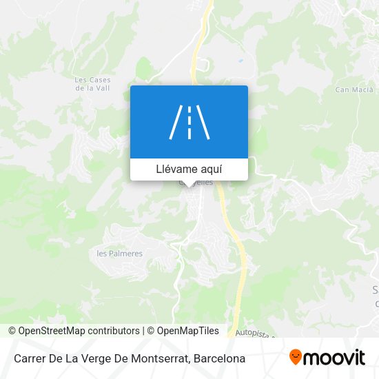 Mapa Carrer De La Verge De Montserrat