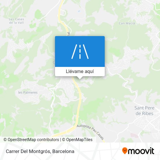 Mapa Carrer Del Montgrós