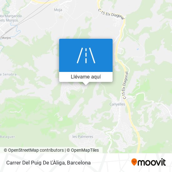 Mapa Carrer Del Puig De L'Àliga