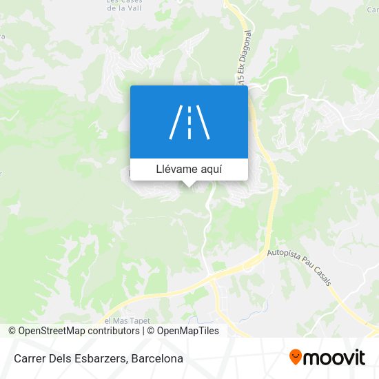 Mapa Carrer Dels Esbarzers