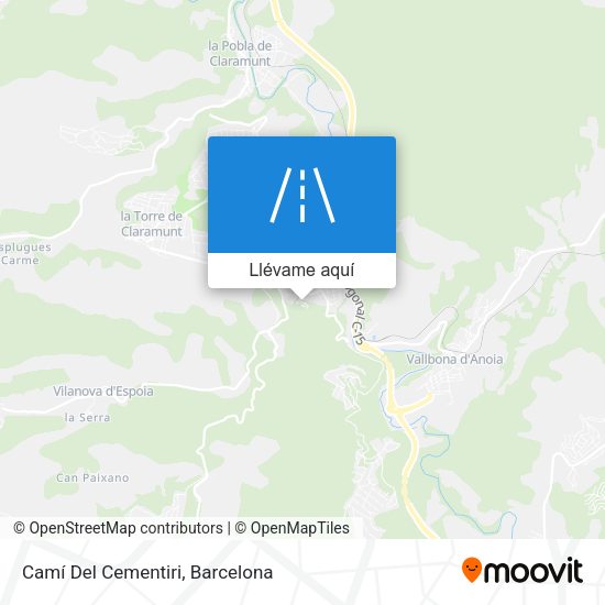 Mapa Camí Del Cementiri