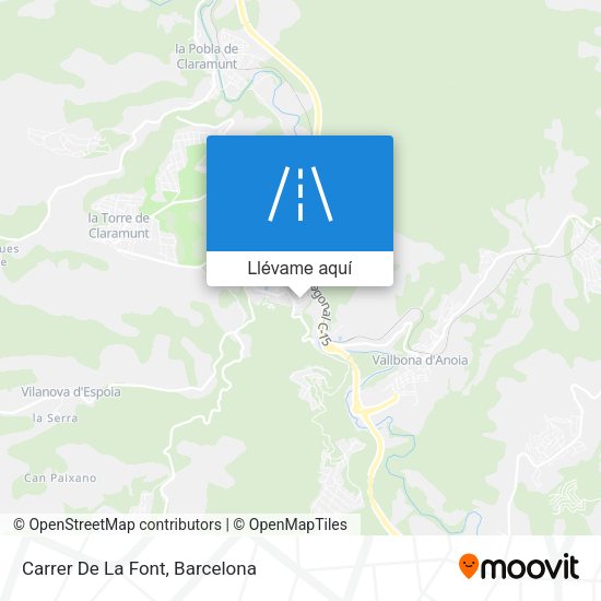 Mapa Carrer De La Font