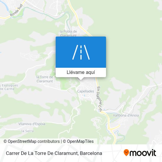 Mapa Carrer De La Torre De Claramunt