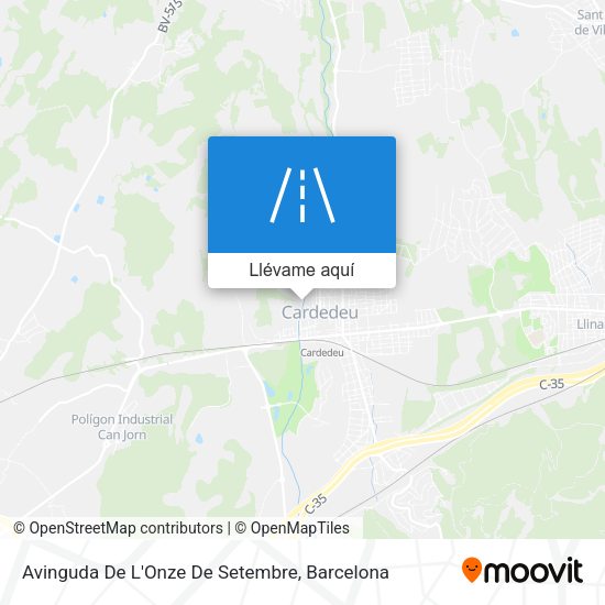 Mapa Avinguda De L'Onze De Setembre