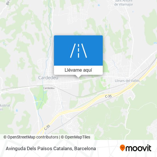 Mapa Avinguda Dels Països Catalans