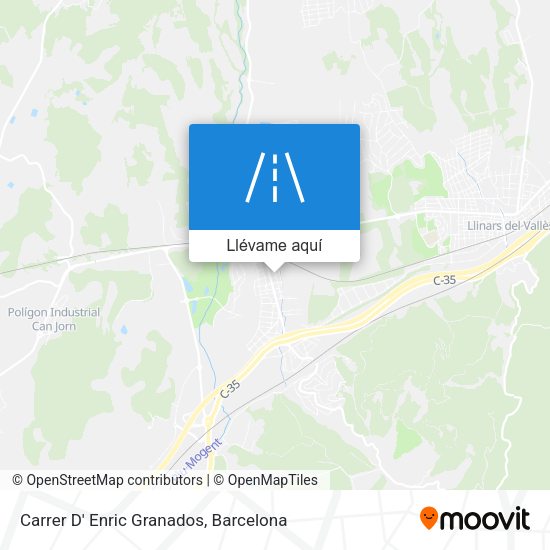 Mapa Carrer D' Enric Granados