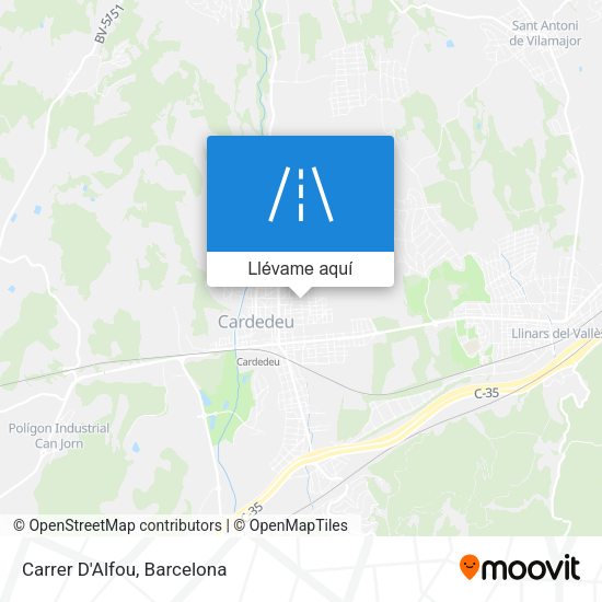 Mapa Carrer D'Alfou