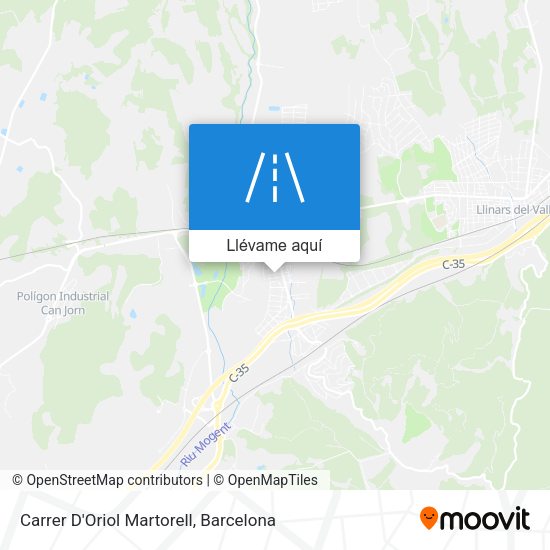 Mapa Carrer D'Oriol Martorell