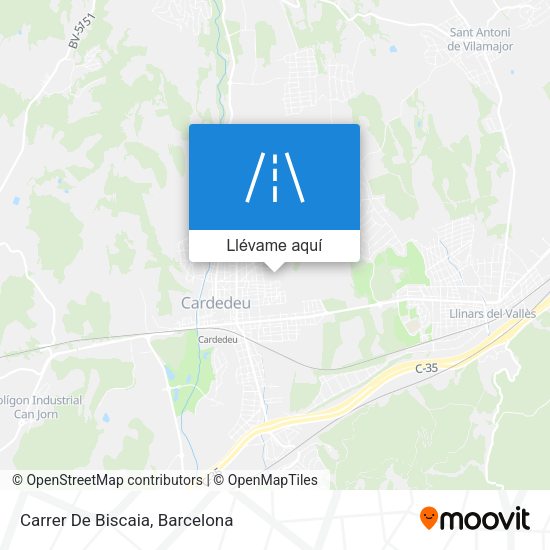 Mapa Carrer De Biscaia