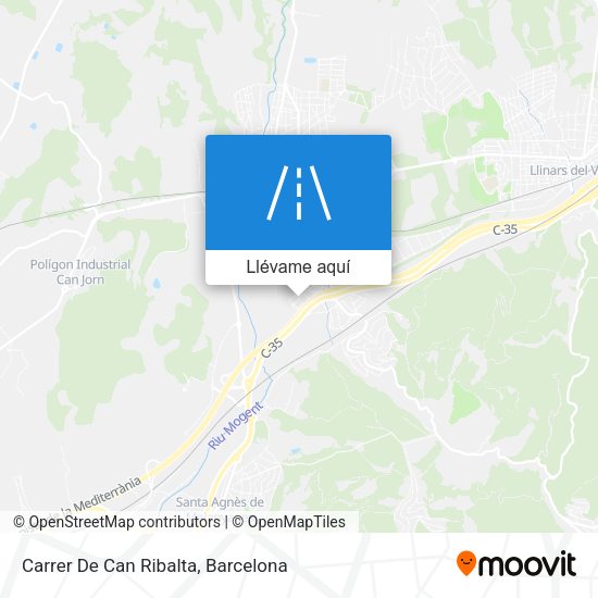 Mapa Carrer De Can Ribalta