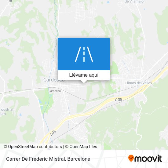 Mapa Carrer De Frederic Mistral