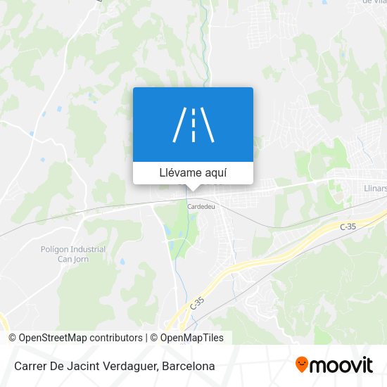 Mapa Carrer De Jacint Verdaguer
