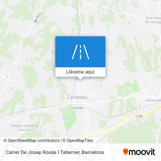 Mapa Carrer De Josep Rosàs I Taberner