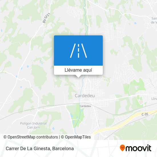 Mapa Carrer De La Ginesta