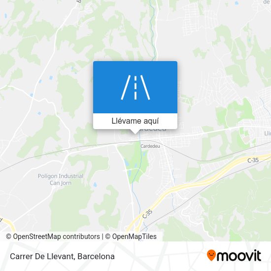 Mapa Carrer De Llevant