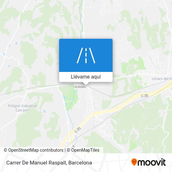 Mapa Carrer De Manuel Raspall