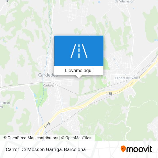 Mapa Carrer De Mossèn Garriga