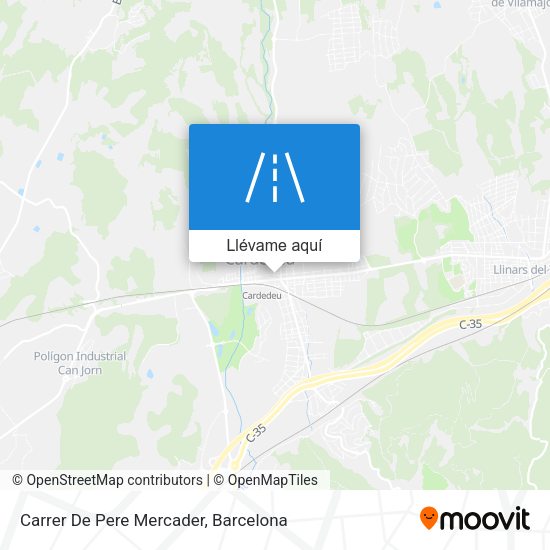 Mapa Carrer De Pere Mercader