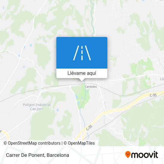 Mapa Carrer De Ponent
