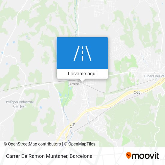 Mapa Carrer De Ramon Muntaner