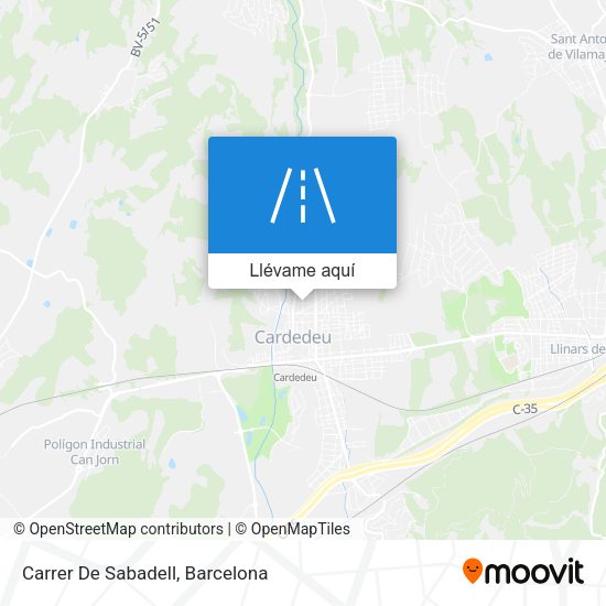 Mapa Carrer De Sabadell