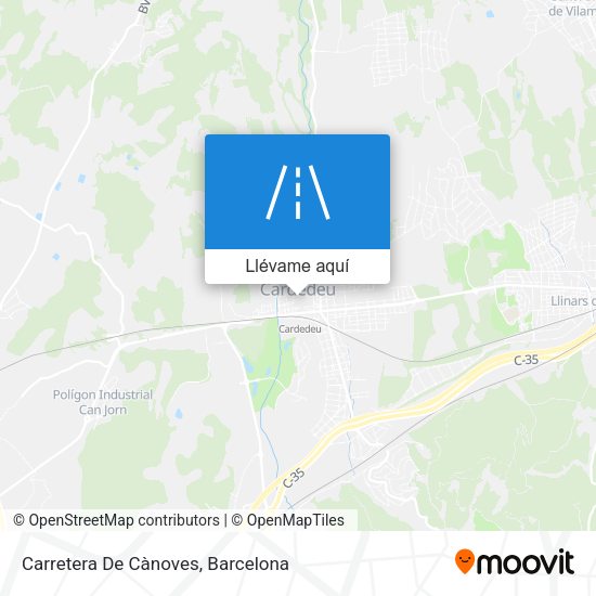Mapa Carretera De Cànoves