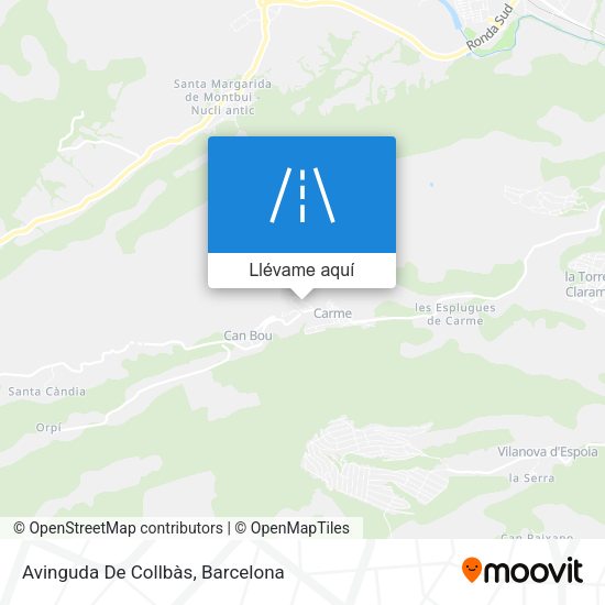 Mapa Avinguda De Collbàs