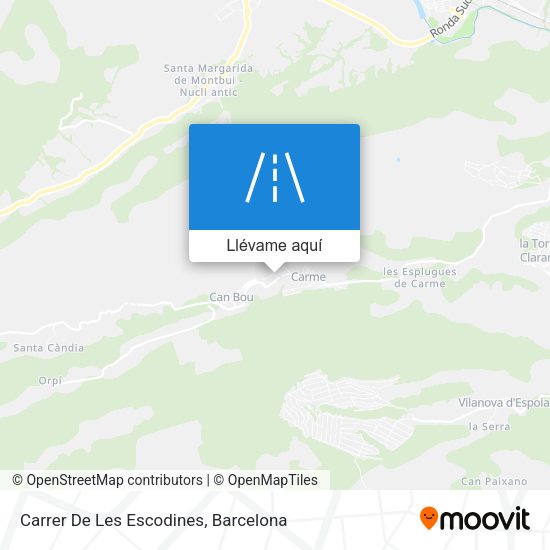 Mapa Carrer De Les Escodines