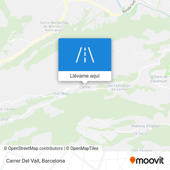 Mapa Carrer Del Vall