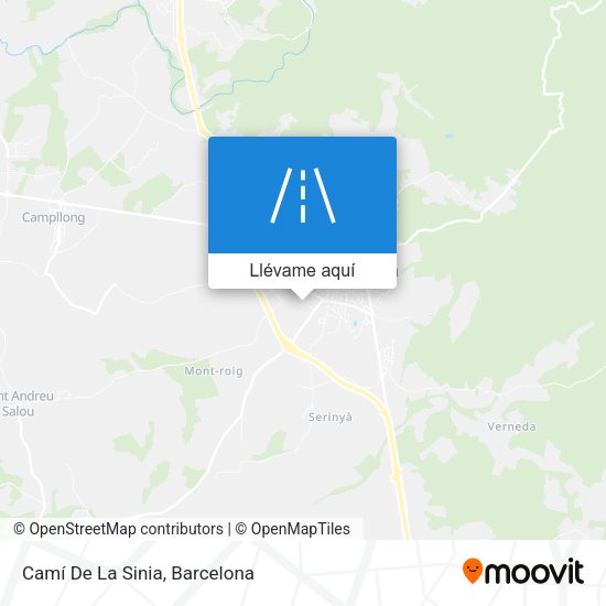 Mapa Camí De La Sinia