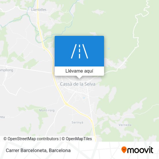 Mapa Carrer Barceloneta