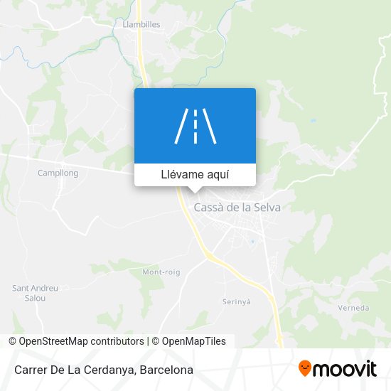 Mapa Carrer De La Cerdanya