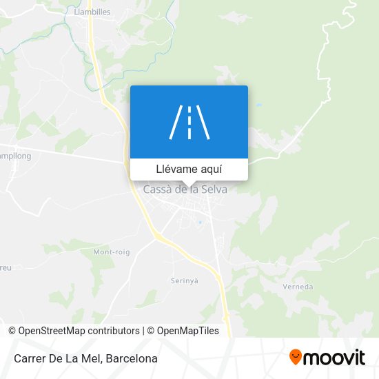 Mapa Carrer De La Mel