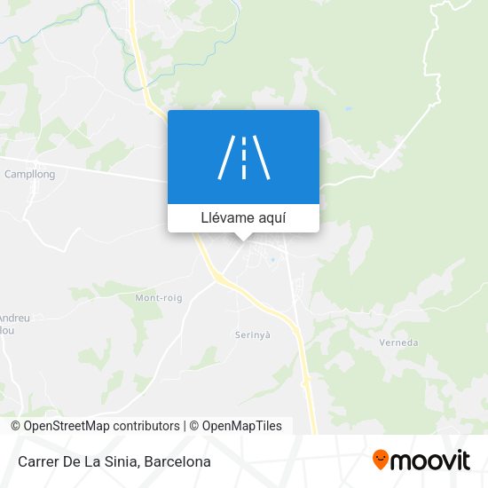 Mapa Carrer De La Sinia
