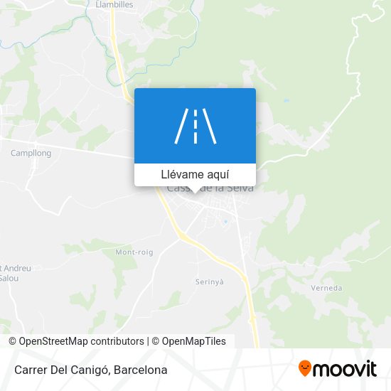 Mapa Carrer Del Canigó