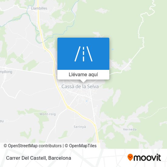 Mapa Carrer Del Castell