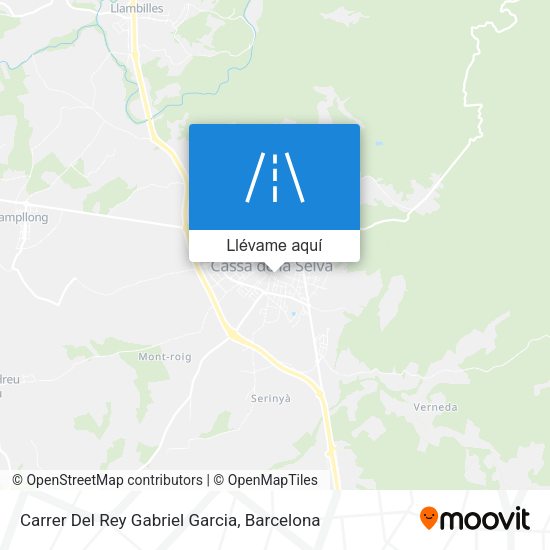 Mapa Carrer Del Rey Gabriel Garcia