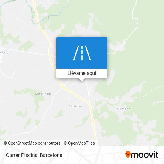 Mapa Carrer Piscina