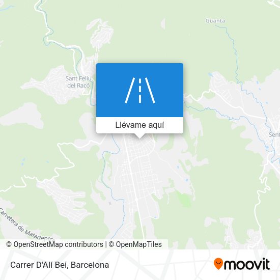 Mapa Carrer D'Alí Bei