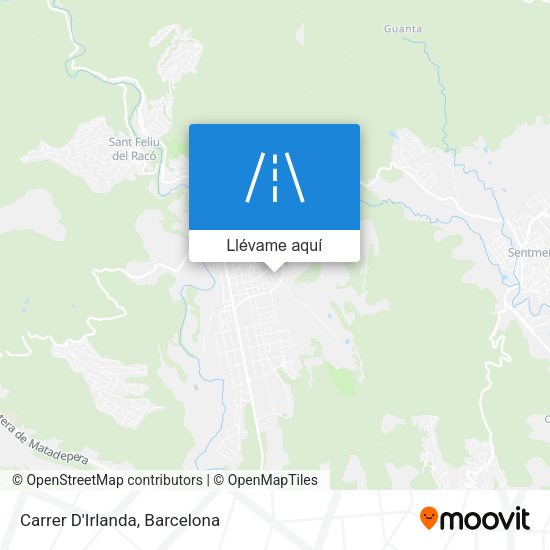 Mapa Carrer D'Irlanda